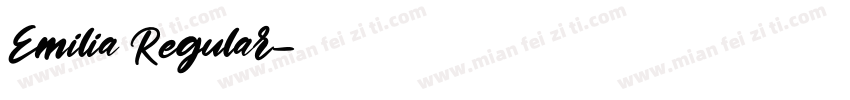 Emilia Regular字体转换